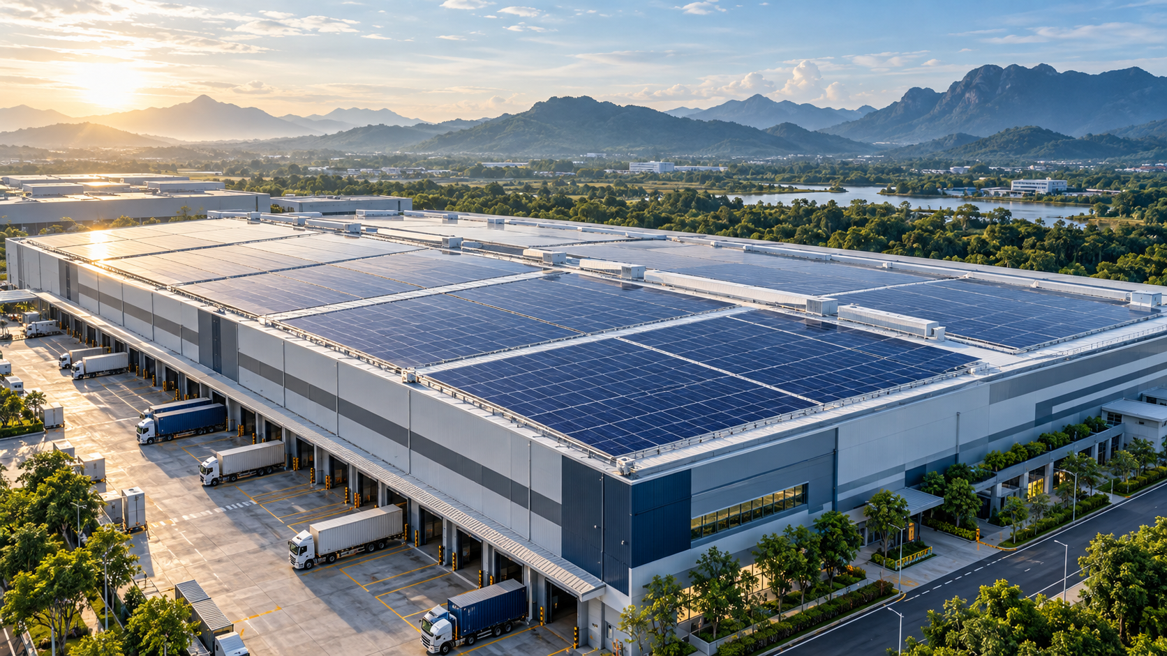 Industrial rooftop solar · Application scene